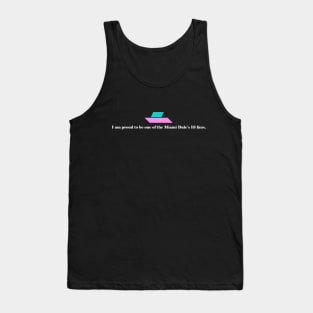 Miami Dale 13 Fans - white text Tank Top